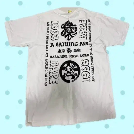 [SOLD OUT] 베이프 반팔티 화이트 m