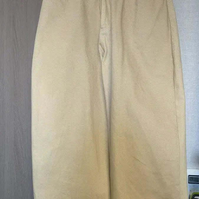 [BUNJANG] stu Office Wide Cotton Pants Beige / [S] stu office 와이드 코튼 팬츠 베이지