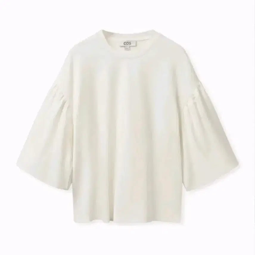 [BUNJANG] COS White Balloon Sleeve T-shirt / COS 코스 화이트 벌룬 퍼프 반팔 티셔츠 XS