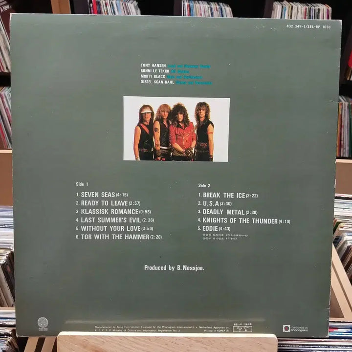[BUNJANG] TNT Knights Of The New Thunder LP / 희귀 노르웨이 헤비메탈 TNT LP