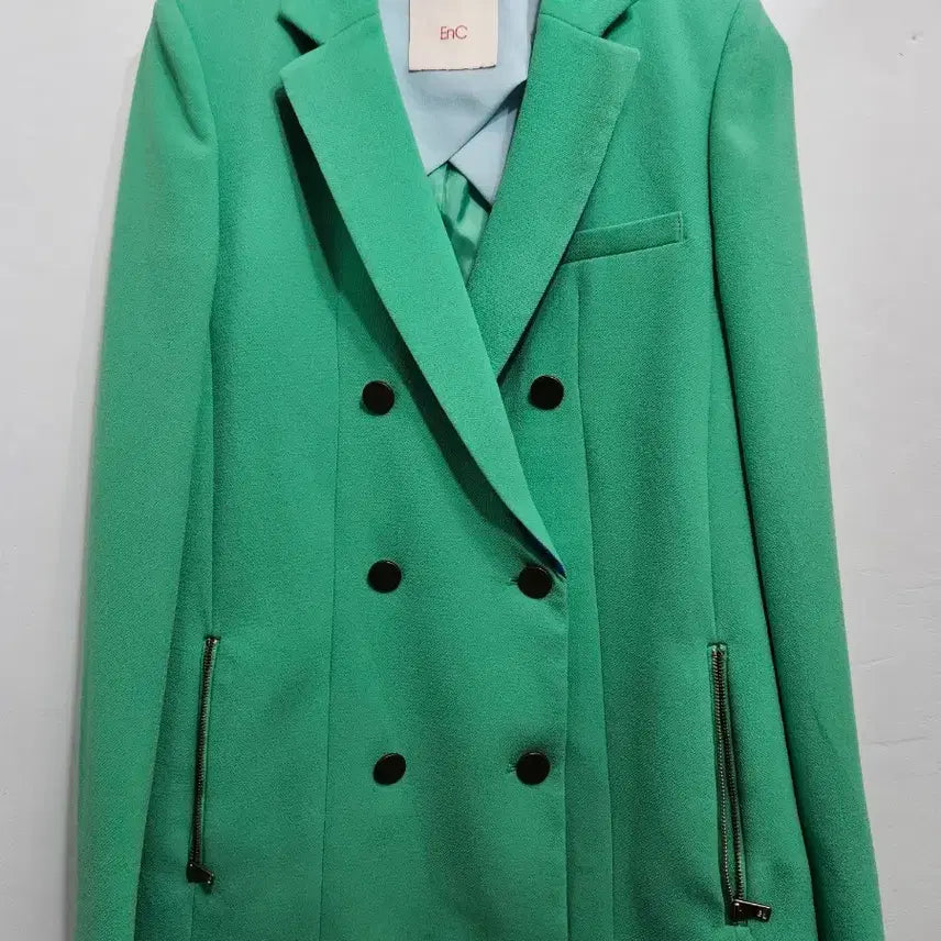 [BUNJANG] EnC Green Double Button Jacket / EnC 그린 더블 버튼 자켓