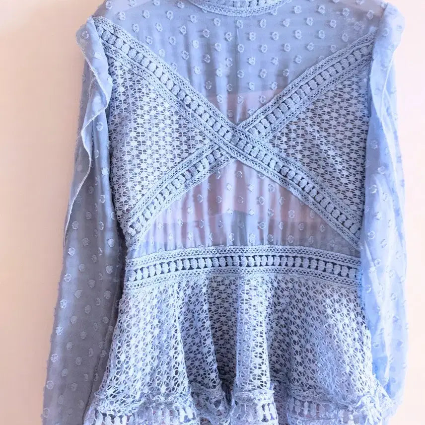 [BUNJANG] Lace Mini Dress / 레이스 미니 원피스