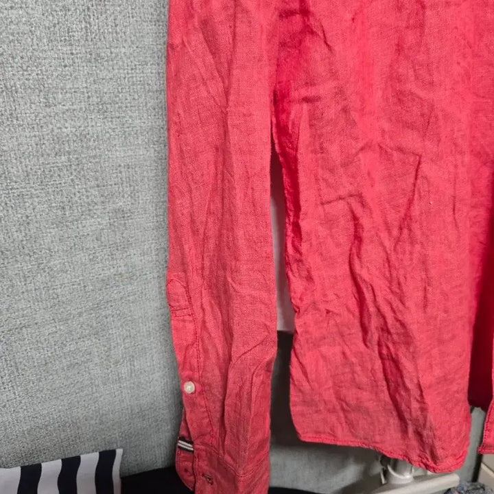 [BUNJANG] Spao Pink Linen Shirt / 스파오 핑크 린넨(마) 셔츠