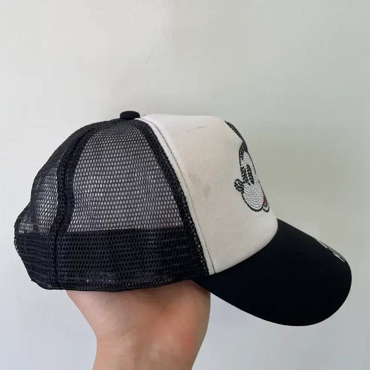[BUNJANG] Disney Mickey Mouse Hotfix Stone Trucker Cap / 디즈니 x 미키마우스 핫픽스스톤 트러커캡