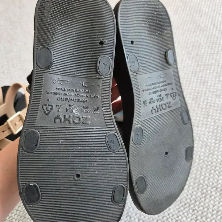 [BUNJANG] ZAXY Plena Vegan Jelly Sandals / [블랙/베이지] 비건 젤리슈즈 리사이클 ZAXY 작시 플레나 샌들 키높이