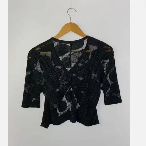 [BUNJANG] Pleats Please Mesh Bolero Cardigan / 플리츠플리즈 볼레로 메시 가디건