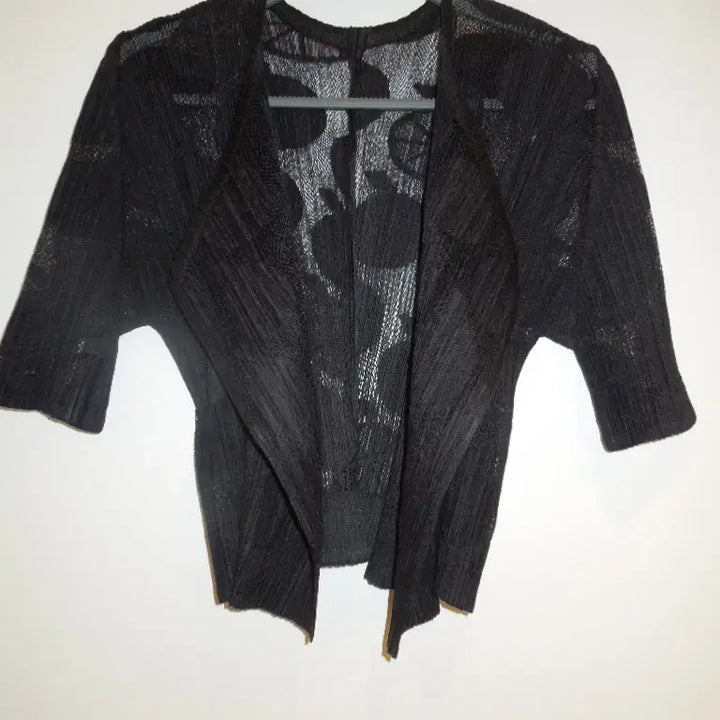 [BUNJANG] Pleats Please Mesh Bolero Cardigan / 플리츠플리즈 볼레로 메시 가디건