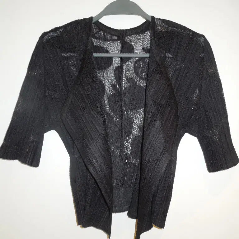 [BUNJANG] Pleats Please Mesh Bolero Cardigan / 플리츠플리즈 볼레로 메시 가디건