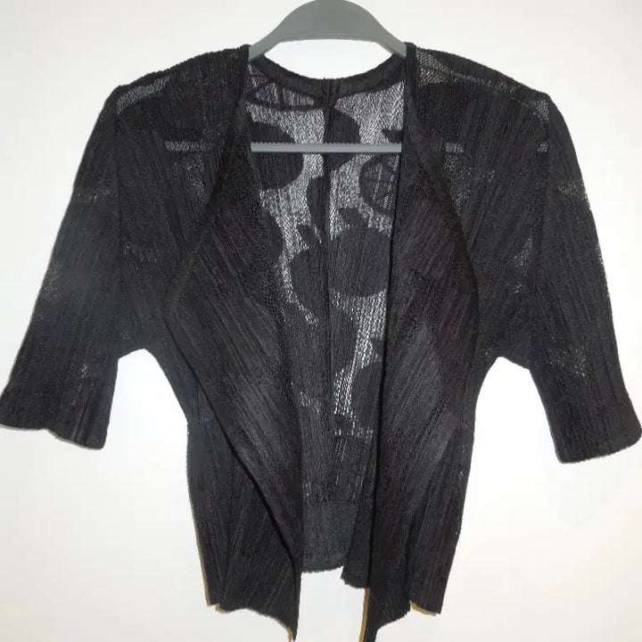 [BUNJANG] Pleats Please Mesh Bolero Cardigan / 플리츠플리즈 볼레로 메시 가디건