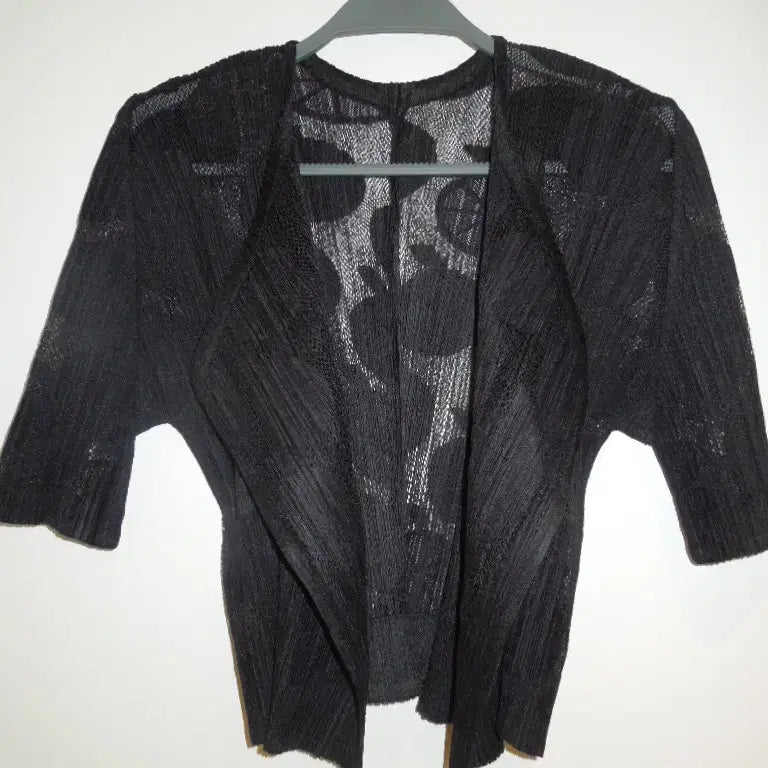 [BUNJANG] Pleats Please Mesh Bolero Cardigan / 플리츠플리즈 볼레로 메시 가디건