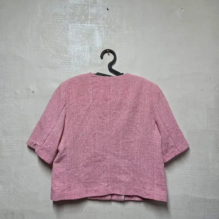 [SOLD OUT] alto 핑크 트위드 반팔 자켓