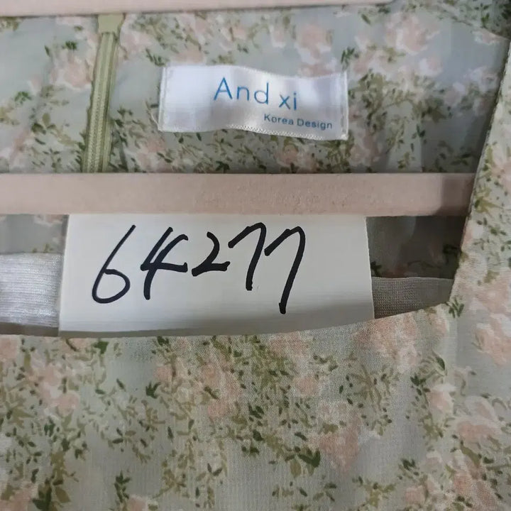 [BUNJANG] Floral Pattern Sky Blue Chiffon Long Dress / 플라워 패턴 롱 원피스 하늘색 쉬폰80~85사이즈여름  64277