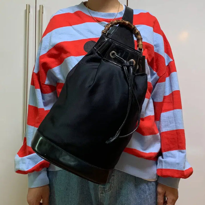 [BUNJANG] GUCCI Bamboo Sling Backpack / GUCCI 구찌 뱀부 슬링백팩