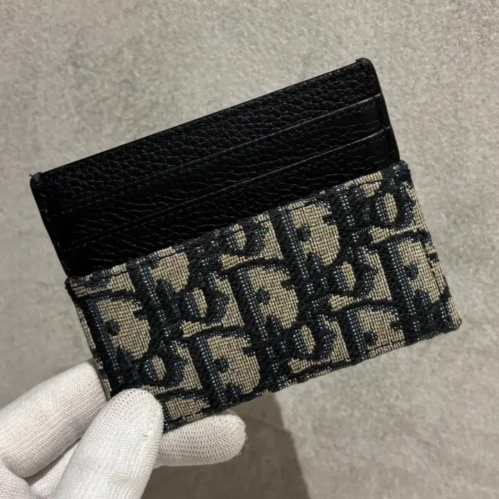 [SOLD OUT] S OS사이즈 디올 오블리크 3단 카드지갑 베이지