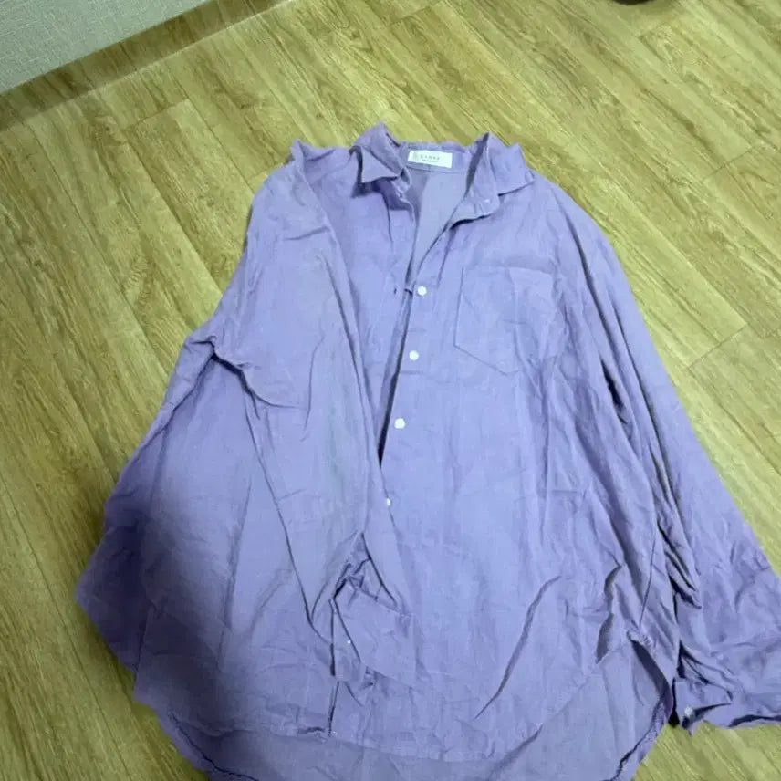[BUNJANG] Light Purple Linen Shirt / 연보라색 린넨 남방