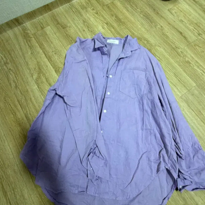 [BUNJANG] Light Purple Linen Shirt / 연보라색 린넨 남방