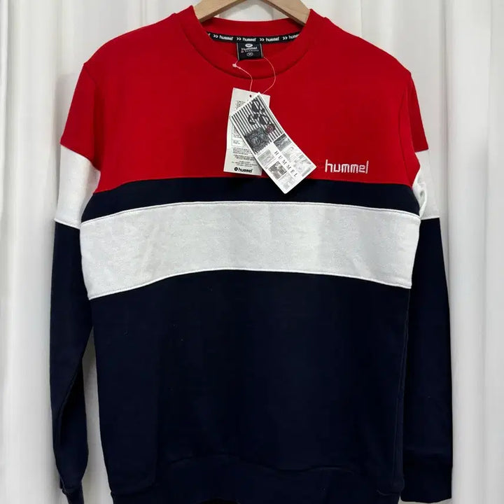 [BUNJANG] Hummel Color Block Sweatshirt / [새상품] HUMMEL 험멜 컬러블록 맨투맨