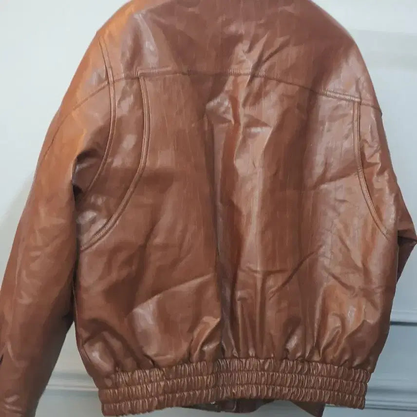 [BUNJANG] Studio Tomboy Brown Leather Jacket / 스튜디오 톰보이 브라운 레더 자켓 F