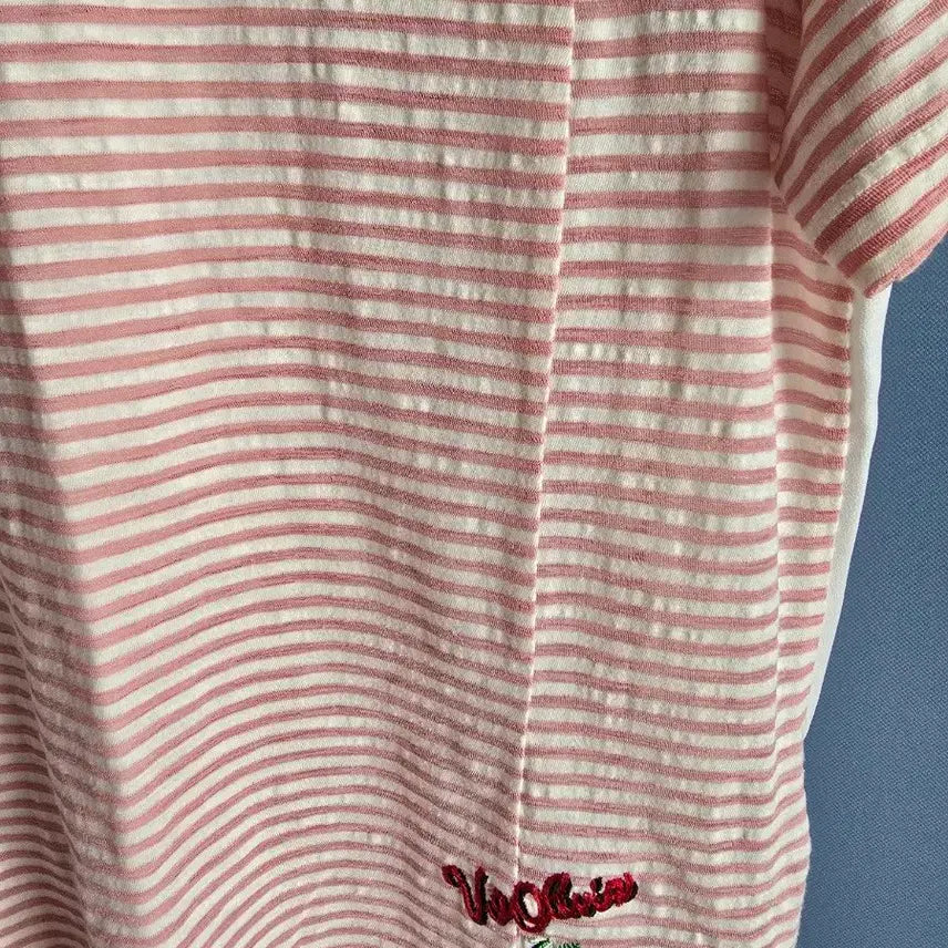 [BUNJANG] Olivia Striped Short Sleeve T-shirts (Bundle Set) / 올리비아 스트라이프 반팔티