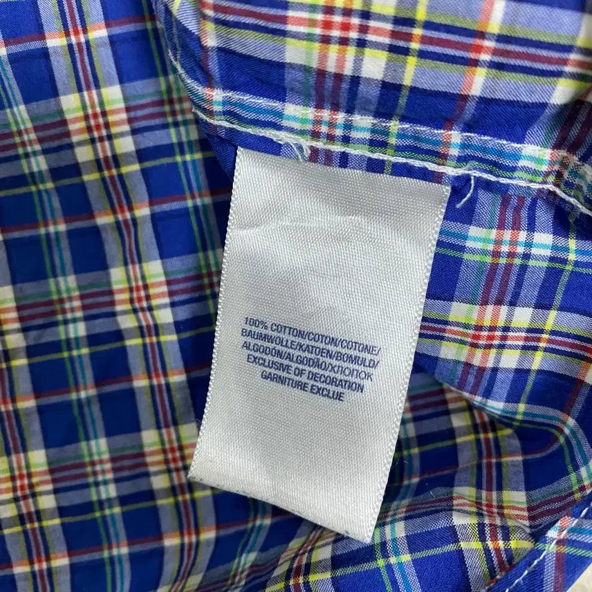 [BUNJANG] Polo Ralph Lauren Blue Checkered Shirt / 폴로 랄프로렌 블루 체크 셔츠 남방