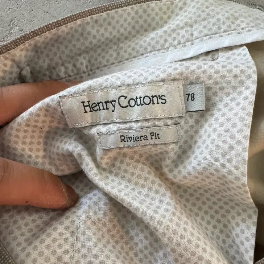 [BUNJANG] Henry Cotton Beige Cotton Pants / 헨리코튼 베이지 면바지 78 사이즈
