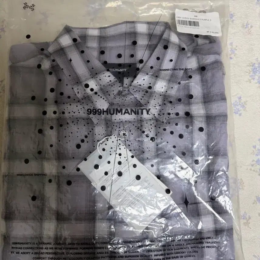 [SOLD OUT] [3] 999휴머니티 이지 체크셔츠 퍼플