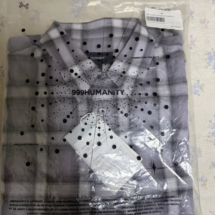 [SOLD OUT] [3] 999휴머니티 이지 체크셔츠 퍼플