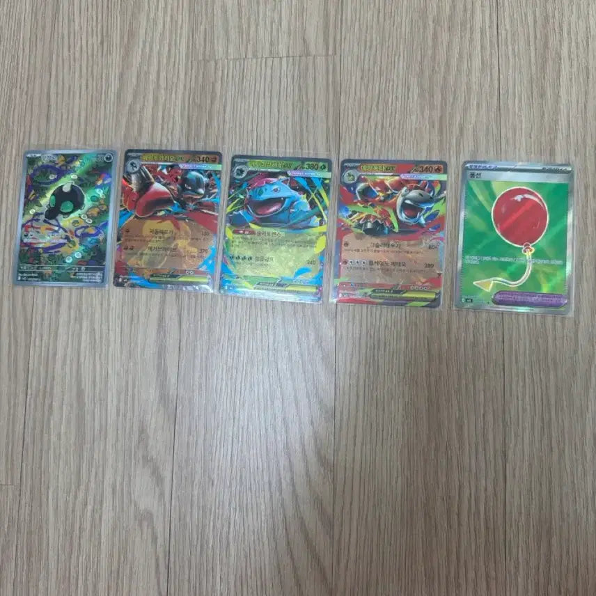 [BUNJANG] Pokemon Mega Evolution Card Bundle / 땃쭈르,메가루카리오,메가이상해꽃,메가폭타,풍선 판매합니다.