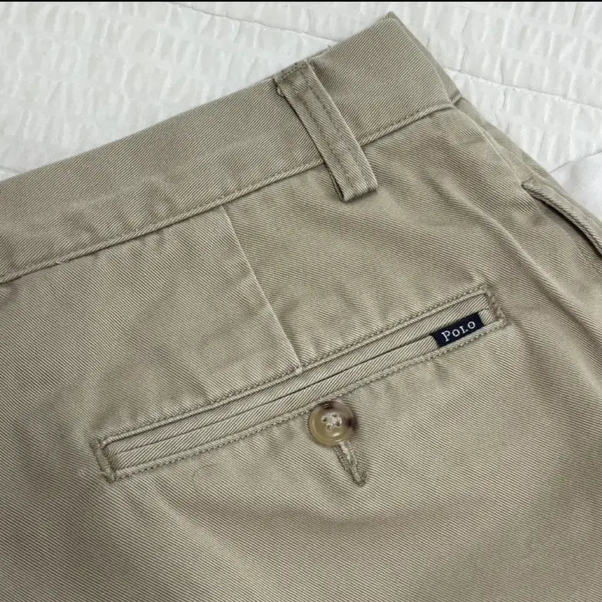 [SOLD OUT] 폴로랄프로렌 남자 면바지 투턱 치노 팬트 클래식핏 32 베이지