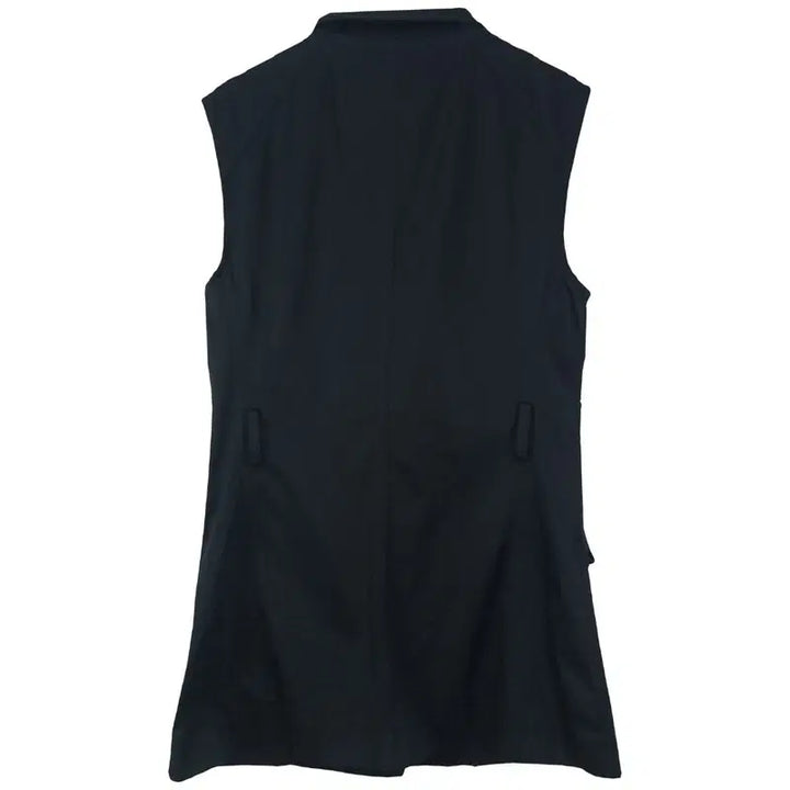 [BUNJANG] DKNY Multi Pocket Long Field Vest Black M20207 / 도나카란뉴욕 멀티 포켓 롱 야상 베스트 블랙 M20207