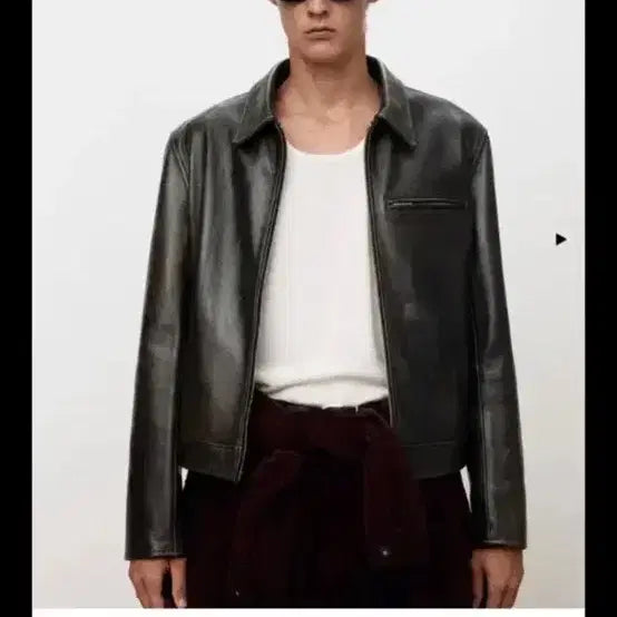 [BUNJANG] TONYWEX 25FW Leather Chest Zip Jacket L / 토니웩 25FW 레더 체스트집 자켓 L