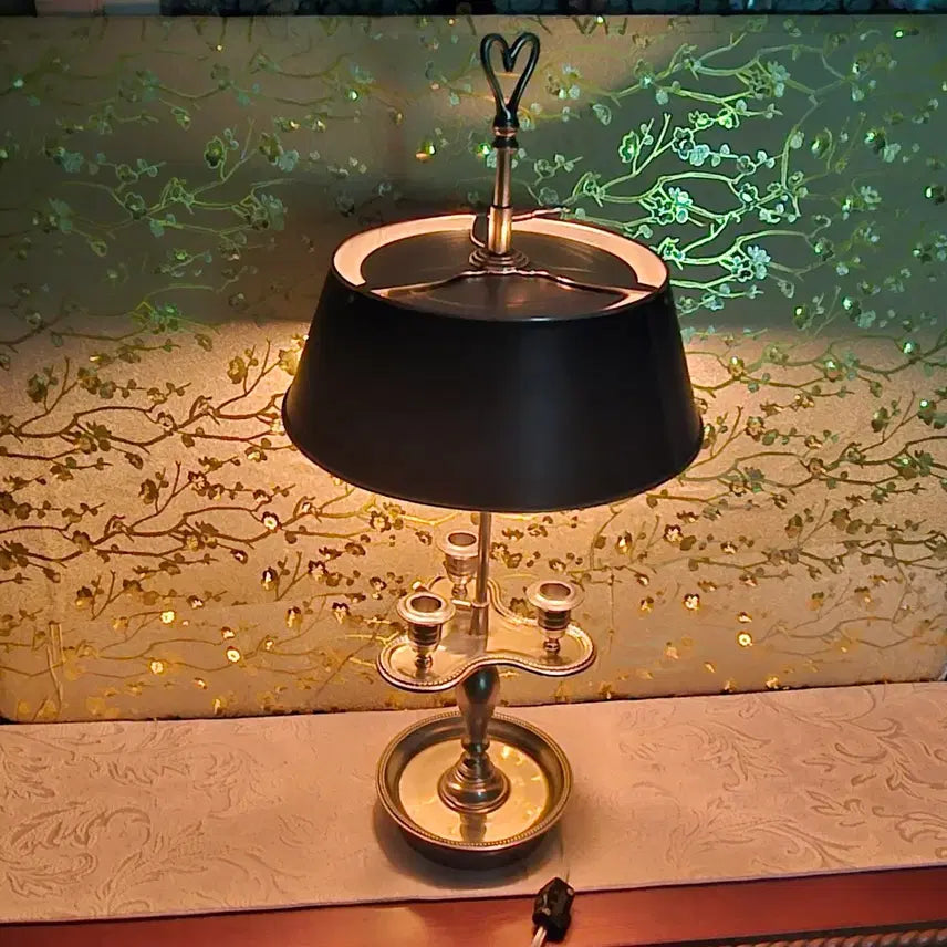 [BUNJANG] French Empire Vintage Table Lamp / 1900년대 프랑스제국 빈티지엔틱골동품/2구 탁상용스탠드/촛대3구