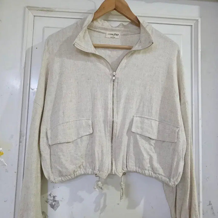 [BUNJANG] Linen Crop Span Jacket / 봄 여름  마  린넨  고급스러운 크롭 스판 자켓   깨끗해요