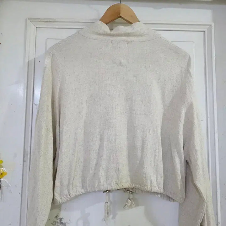 [BUNJANG] Linen Crop Span Jacket / 봄 여름  마  린넨  고급스러운 크롭 스판 자켓   깨끗해요