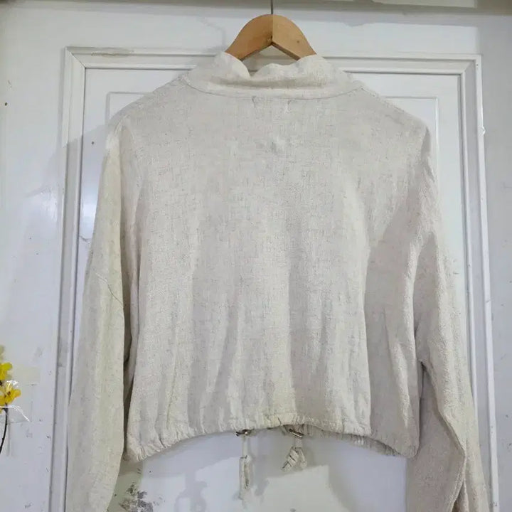[BUNJANG] Linen Crop Span Jacket / 봄 여름  마  린넨  고급스러운 크롭 스판 자켓   깨끗해요