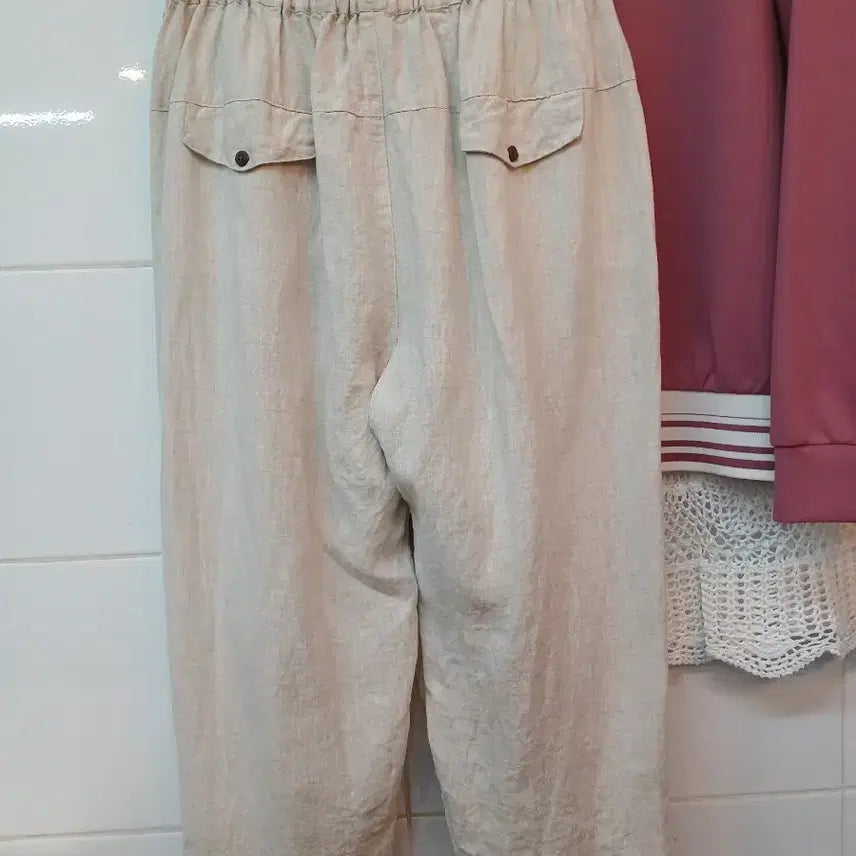 [SOLD OUT] 피에르 린넨 버튼 포인트 배기 마바지 M정도
