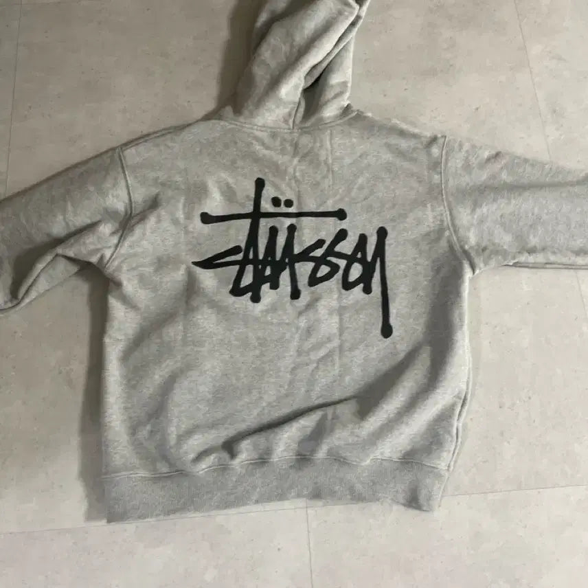 [BUNJANG] Stussy Gray Hoodie / 스투시 그래이 후드티