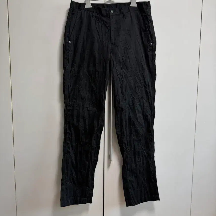 [BUNJANG] Issey Miyake Men Crinkle Pants Black / 이세이 미야케 맨 크링클 팬츠 2 블랙