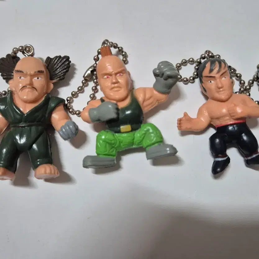 [BUNJANG] Tekken 2 Character Mini Figure Keychain Set / 10개셋트)철권2 캐릭터 미니 피규어 키링 세트
