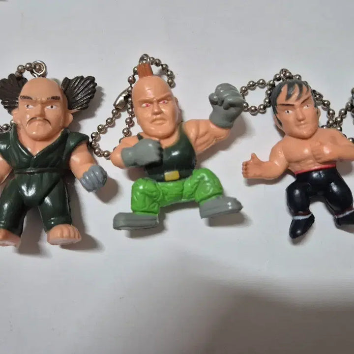 [BUNJANG] Tekken 2 Character Mini Figure Keychain Set / 10개셋트)철권2 캐릭터 미니 피규어 키링 세트