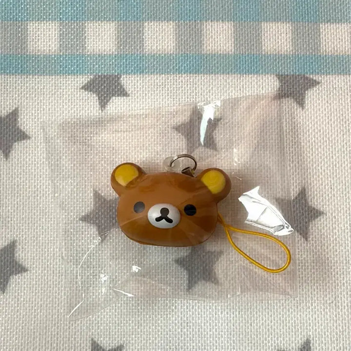 [BUNJANG] San-X Rilakkuma Face Squishy Strap Keychain (2014 Classic) / 고전 리락쿠마 얼굴 스퀴시 스트랩 키링