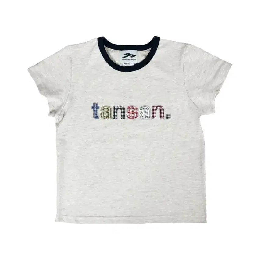 [BUNJANG] Aplique Magnesium Carbonate T-shirt (Ivory) / 탄산마그네슘 탄산 아플리케 티셔츠 (아이보리)