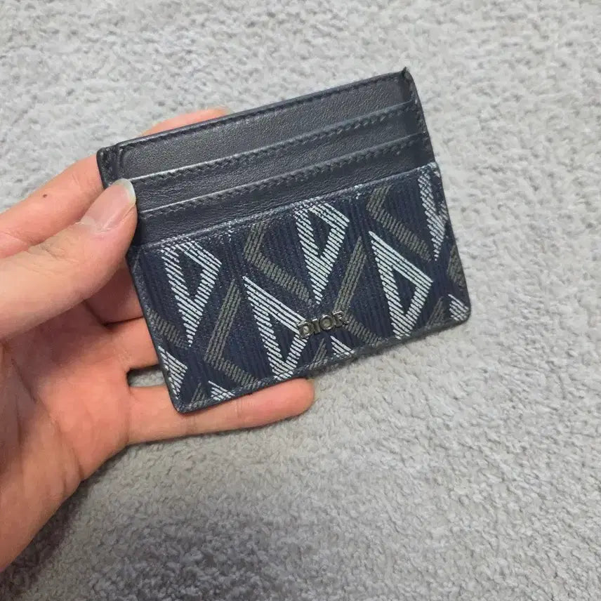[BUNJANG] Dior Diamond Card Holder Navy / [정품] 디올 다이아몬드 카드지갑 네이비