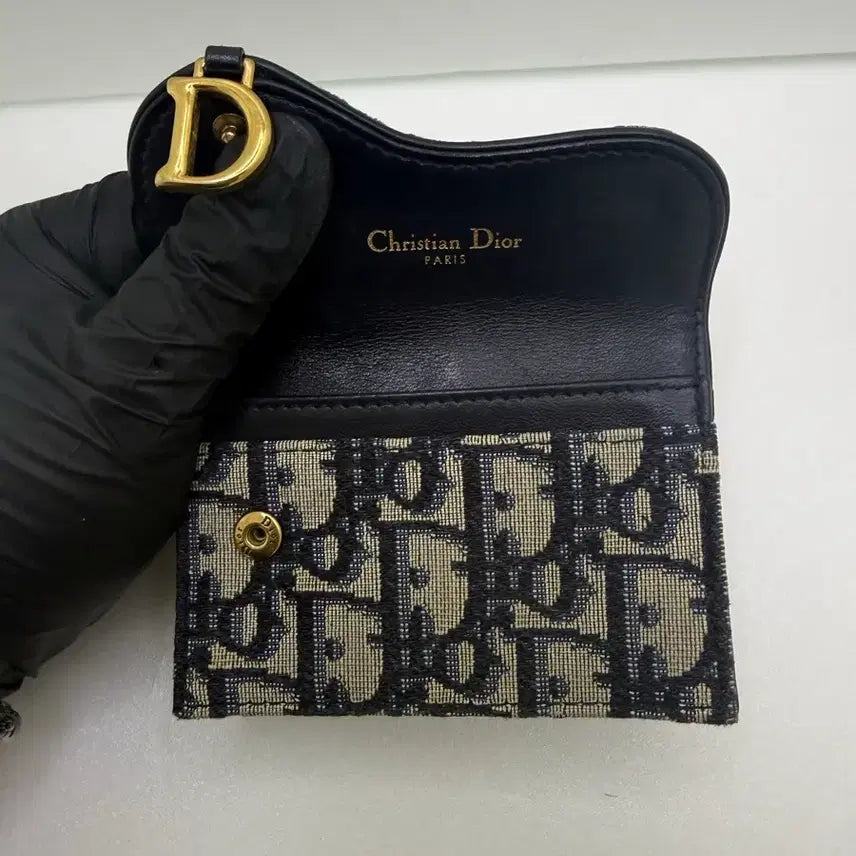 [BUNJANG] Dior Oblique Saddle Card Wallet / (정품)디올 오블리크 새들 카드지갑