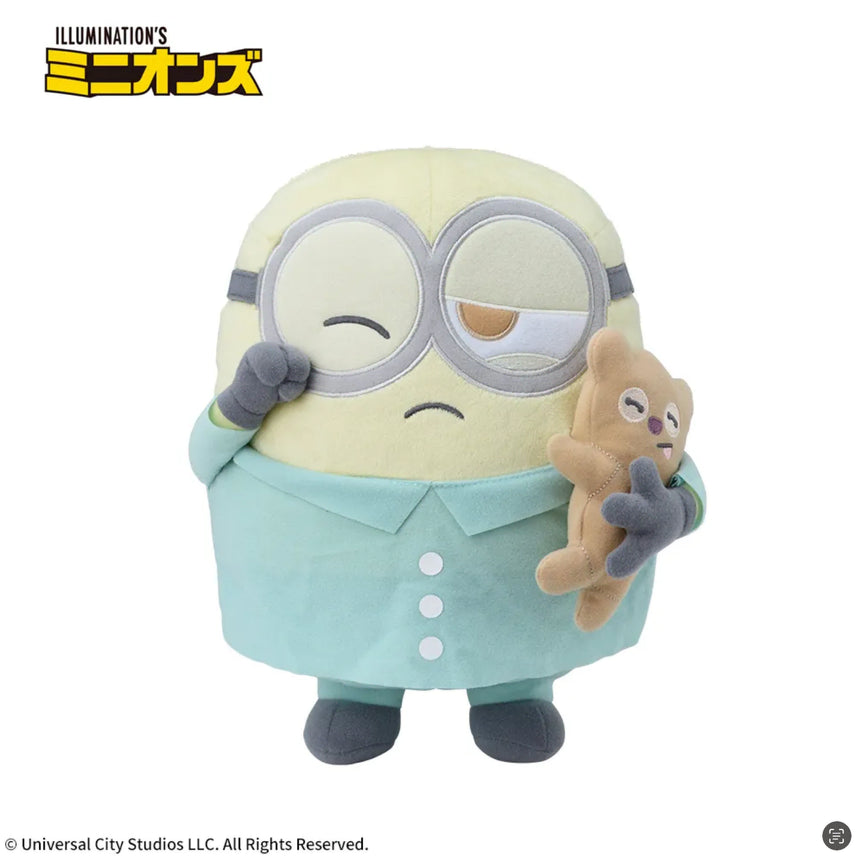 [BUNJANG] Minions Bob &amp; Tim Pajama BIG Plush Doll / 일본 정품 미니언즈 밥&amp;팀 파자마 BIG 봉제 인형