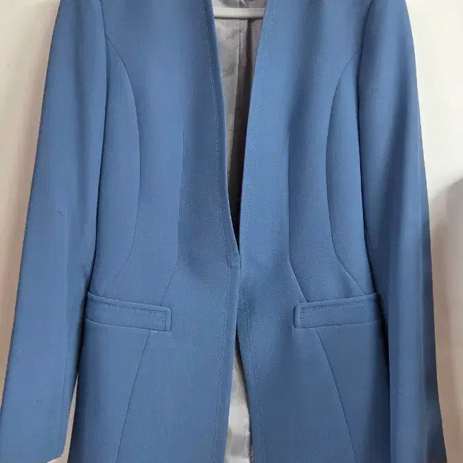 [SOLD OUT] MOJO.S.PHINE 블루 노카라 자켓