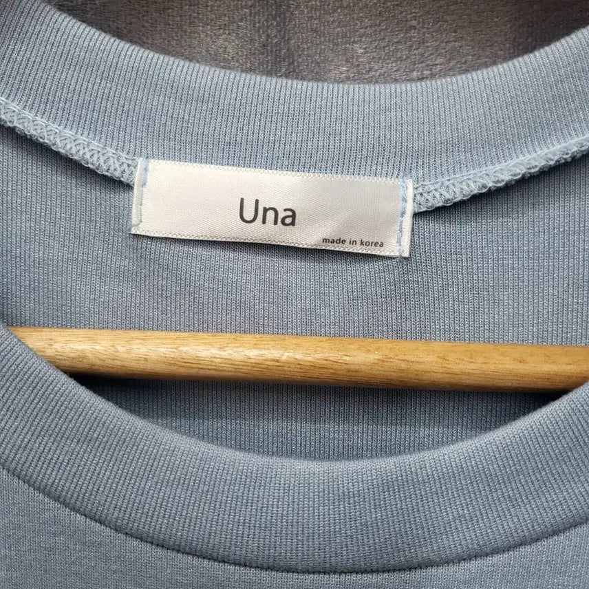[BUNJANG] Una Shirring Slit Long Dress Sky Blue / Una 셔링 슬릿 롱 원피스 하늘색