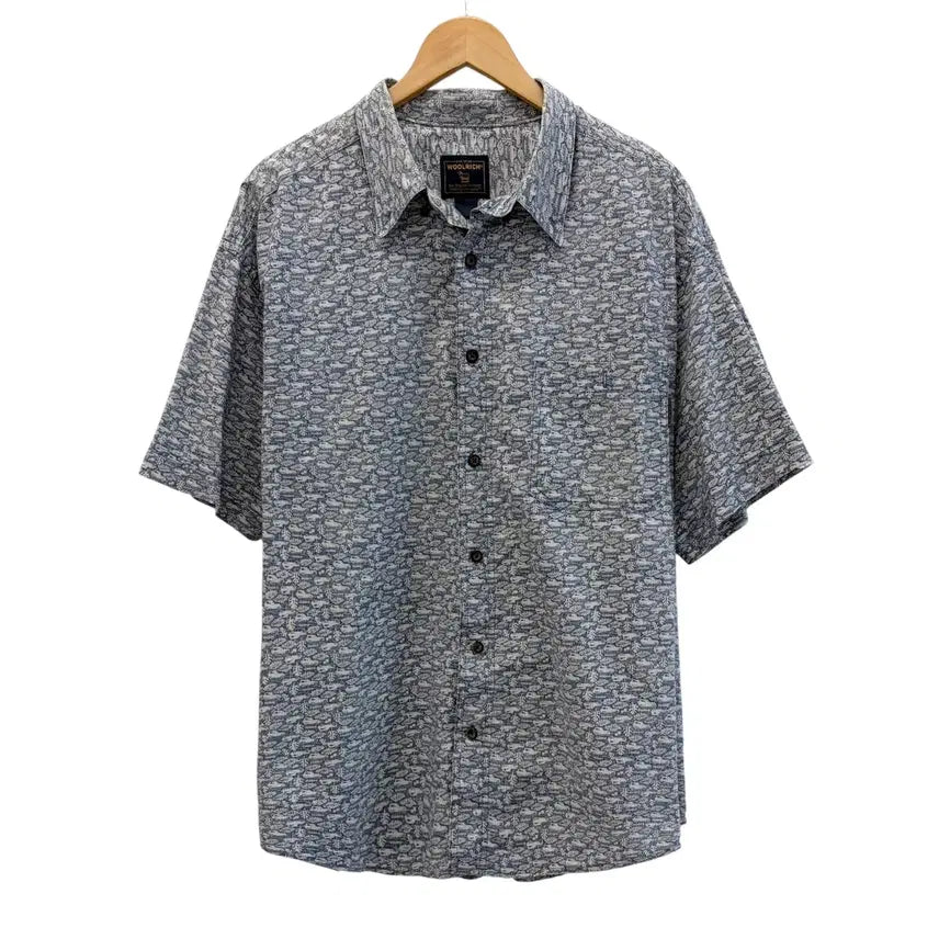 [BUNJANG] Woolrich Pattern Short Sleeve Shirt XXL / 00s 울리치 패턴 셔츠