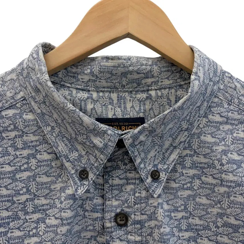 [BUNJANG] Woolrich Pattern Short Sleeve Shirt XXL / 00s 울리치 패턴 셔츠