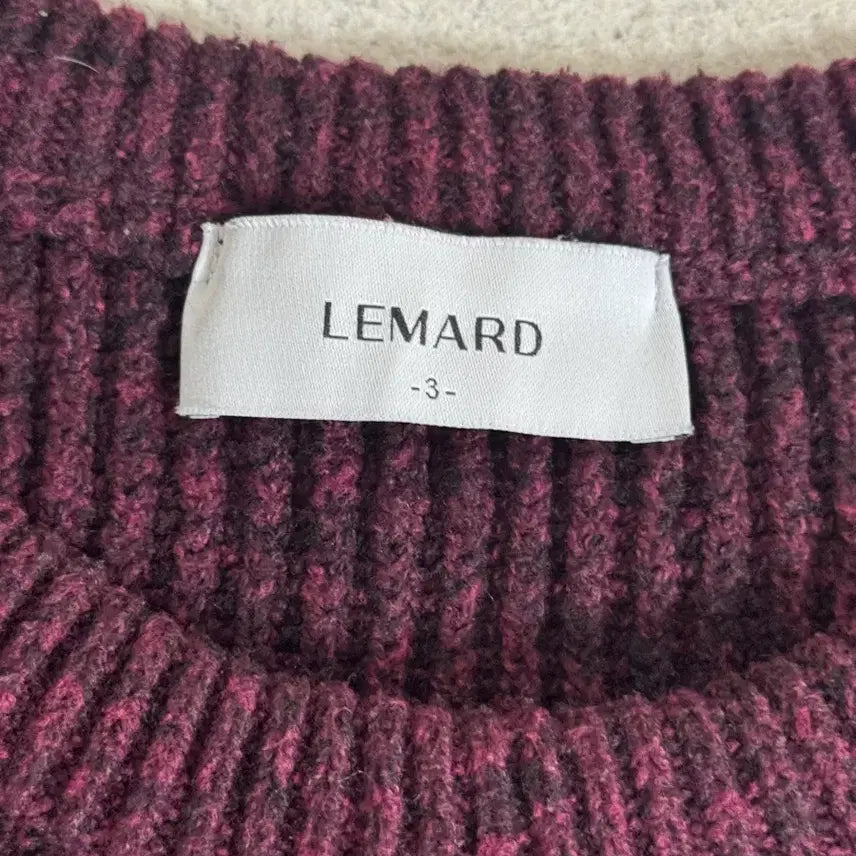 [BUNJANG] Lemaid Burgundy Knit Size 3 / 르마드 버건디 니트 3사이즈